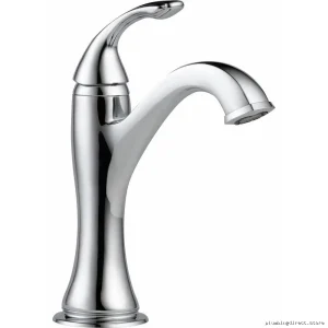 Brizo Chrome Single Hole Bathroom Faucet 1.2 GPM Water-Saving Design