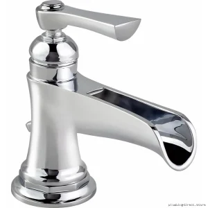 Brizo Chrome Single Hole Bathroom Faucet 1.2 GPM Water-Saving Design
