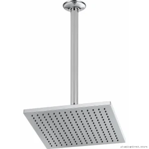 Brizo Chrome Square Raincan Shower Head 2.5 GPM Water Saving Design