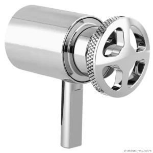 Chrome Thermostat Trim Wheel Handle Kit with Easy Temperature Control - Brizo