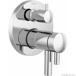 Brizo Chrome Thermostatic Trim with 6-Function Diverter & TempAssure Control T75675-PC