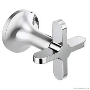 Chrome Tub Filler Crossbar Handles - Wall Mount HX70475-PC by Brizo