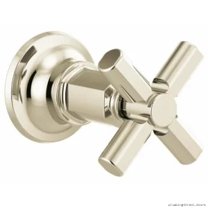 Brizo Chrome T66678-PN Volume Control Trim with Stylish Cross Handle