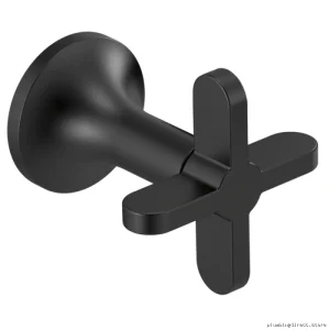 Brizo Cross-Handle Wall Mount Tub Faucet - Matte Black HX70475-BL