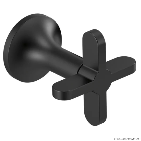 Brizo Cross-Handle Wall Mount Tub Faucet - Matte Black HX70475-BL