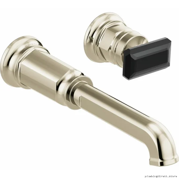 Crystal Lever Wall-Mounted Bathroom Handle Kit - Polished Nickel Finish Brizo