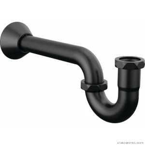 Brizo Sink Drain Trap w/ Flanged Design – Durable Matte Black Model