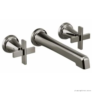 Brizo Single-Handle Wall Mount Faucet - Eco-Friendly Luxe Nickel Finish