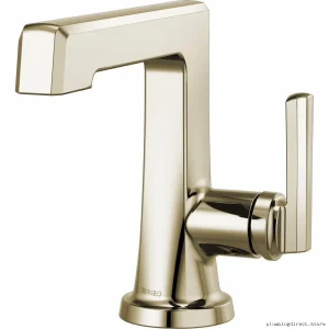 Brizo Polished Nickel Eco Single Hole Bathroom Faucet 1.2 GPM Water-Saving