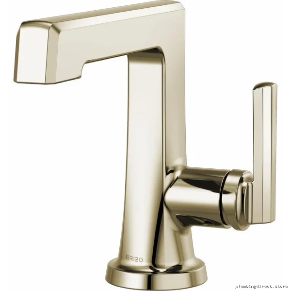 Brizo Polished Nickel Eco Single Hole Bathroom Faucet 1.2 GPM Water-Saving