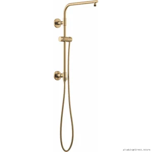Brizo 80092-GL Luxe Gold Euro Round Shower Column for Elegant Bathrooms