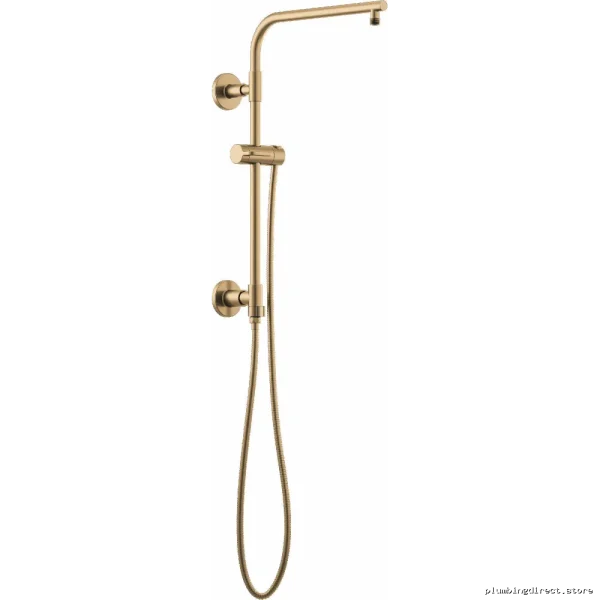 Brizo 80092-GL Luxe Gold Euro Round Shower Column for Elegant Bathrooms