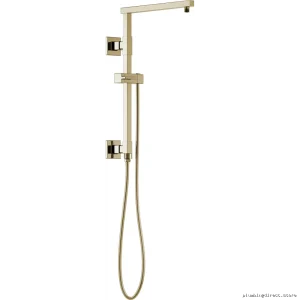 Brizo Euro Square Modern Shower Column in Polished Nickel