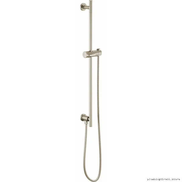 Euro-Style Round Slide Bar with Hose & Brushed Nickel | Brizo 74792-BN