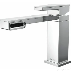 Frank Lloyd Wright Single Hole Bathroom Faucet Chrome 65022LFPC Brizo