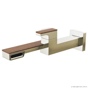 Brizo Frank Lloyd Wright Polished Nickel Wall Mount Bathroom Faucet
