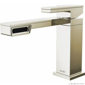 Brizo Frank Lloyd Wright Design Polished Nickel Single Hole Bathroom Faucet