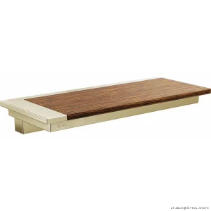 Brizo Frank Lloyd Wright Polished Nickel Bathroom Wood Shelf 691022-PNTK