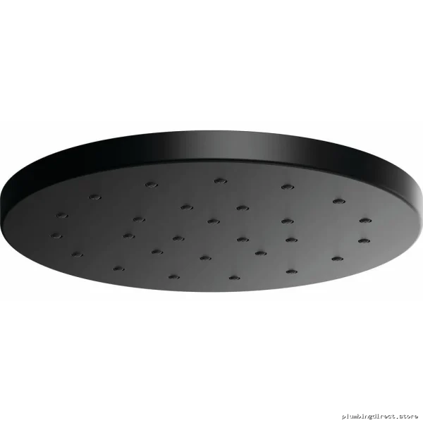 Brizo H2OKinetic Raincan Shower Head - 14" Matte Black with Therapeutic Water Flow