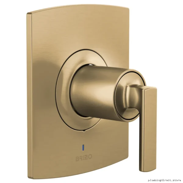 Brizo Pressure Balance Valve Trim Kit - Handleless Trim, Brilliance Luxe Gold Finish T60P006-GLLHP