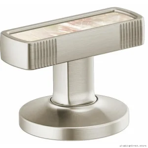 Brizo HI5306-NKPL Luxe Nickel Bathroom Faucet Kit with Mother of Pearl Inlay