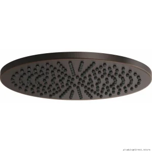 Brizo High-Flow Rainfall Shower Head with Spacious Round Design in Venetian Bronze