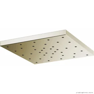 Brizo High-Pressure H2OKinetic Square Rainfall Shower Head, 2.5 GPM Polished Nickel