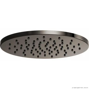 Modern Round Raincan-Style Shower Head with High-Pressure - Black Onyx Finish 81392-BNX Brizo