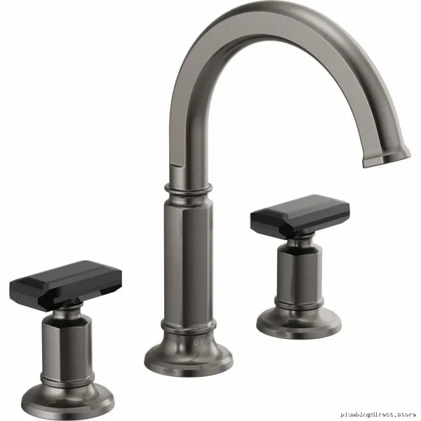 Brizo HK5376-SLBC Crystal Lever Faucet in Luxe Steel Black Finish - Image 2