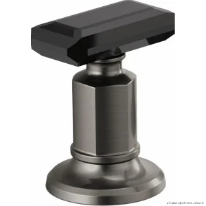 Brizo HK5376-SLBC Crystal Lever Faucet in Luxe Steel Black Finish