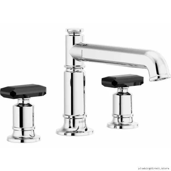 Brizo HK676-PCBC Modern Roman Tub Lever Handle Kit in Chrome & Black Crystal