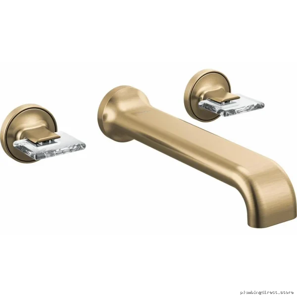 Brizo HK70469-GLCL 2-Handle Wall Mount Tub Filler Kit - Luxe Gold/Clear Finish Upgrade