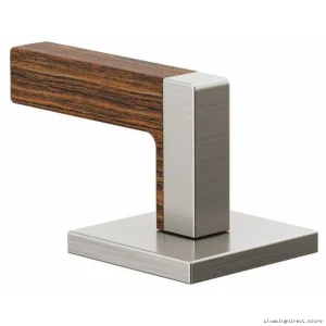 Brizo HL5322-NKTK: Frank Lloyd Wright Lever Handle Kit, Luxe Nickel & Teak