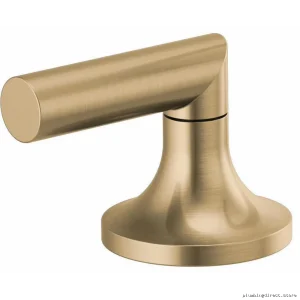 Brizo HL5373-GL Widespread Faucet Low Lever Handles Brilliance Luxe Gold Finish