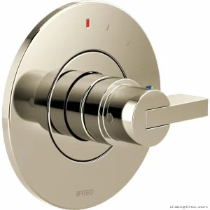 Brizo Pressure Balance Shower Trim Kit - Polished Nickel Lever Handle HL60P32-PN