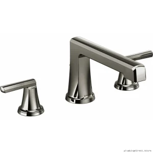 Brizo HL698-BNX Levoir Roman Tub Lever Kit in Brilliance Black Onyx Finish