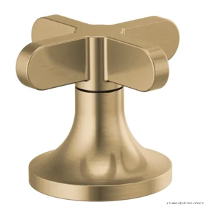 Odin Widespread Bathroom Faucet with Low Profile Cross Handles in Brilliance Luxe Gold Finish - HX5373-GL Brizo
