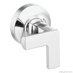 Modern Chrome Wall-Mounted Cross Handle Kit - HX70406-PC by Brizo