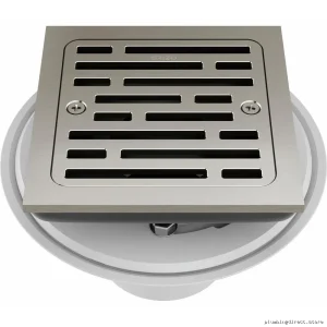 Integrated Tile Square Shower Drain in Brushed Nickel (BT062415-BN) – Modern Design by Brizo