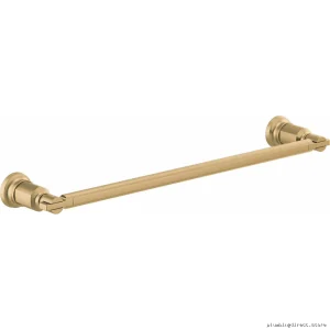 Brizo Invari 18-Inch Luxe Gold Towel Bar - Elegant Bathroom Accessory