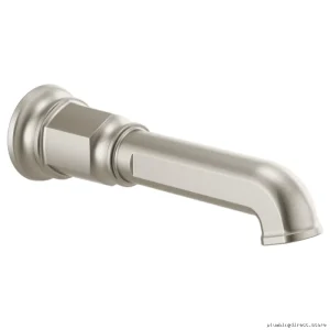 Brizo Invari Bathtub Spout - Luxe Nickel Non-Diverter