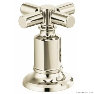 Brizo Invari Widespread Bathroom Faucet in Black Onyx - Cross Handle Design