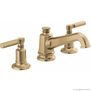 Brizo Invari Widespread Faucet Lever Handle Kit in Luxe Gold Finish - Modern Bathroom Upgrade HL5376-GL