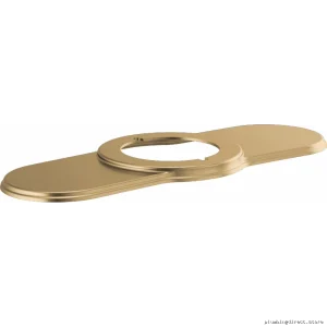 Invari Luxe Gold Single Hole Bathroom Faucet Deck Plate - RP100324GL Brizo