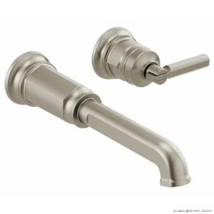 Brizo Invari Luxe Gold 1-Handle Wall-Mount Bathroom Faucet Trim 1.5 GPM No Handle