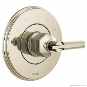 Invari Sensori Thermostat Valve Trim No-Handle in Luxe Steel for Brizo