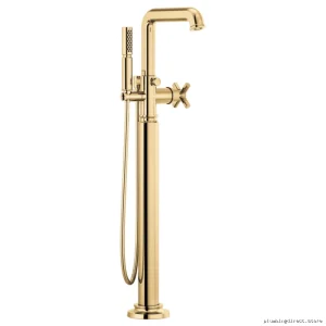Brizo Invari Freestanding Handleless Tub Filler - Polished Gold