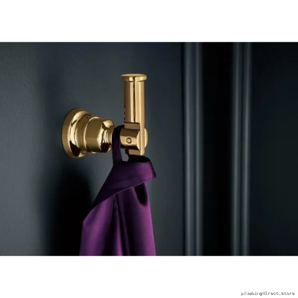 Brizo Invari Robe Hook in Polished Gold Finish - Model 693476-PG