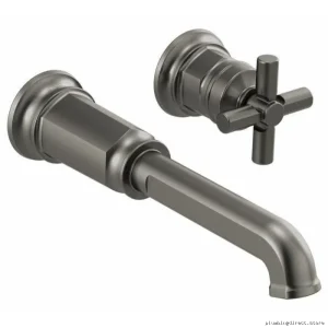 Brizo Invari Single-Handle Wall Mount Faucet Trim (No Handle) - Luxe Steel T65776LF-SLLHP-ECO
