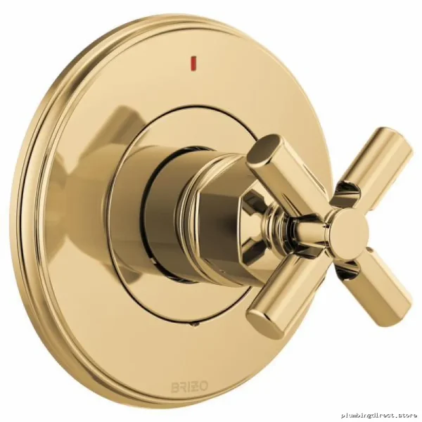Brizo Pressure Balance Valve Trim Polished Gold Finish No Handle Invari T60P076-PGLHP